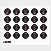 Sticker Rond Cornhole Le Talent Est Arrivé Équipe Cornhole (Feuille)