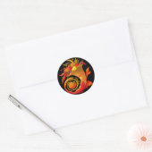 Sticker Rond Cornucopia d'automne (Enveloppe)
