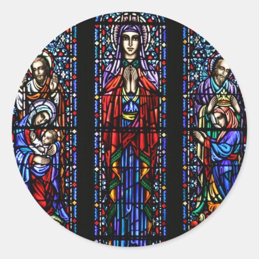 Sticker Rond Coronation de Mary Stainverre Art (Devant)