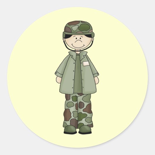 Sticker Rond Corps d'armée (Devant)