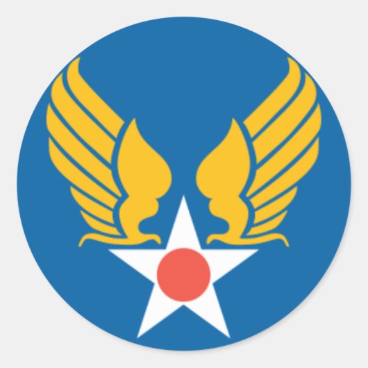 Sticker Rond Corps d'armée de l'air (Devant)