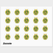 Sticker Rond Corps de police militaire (Feuille)