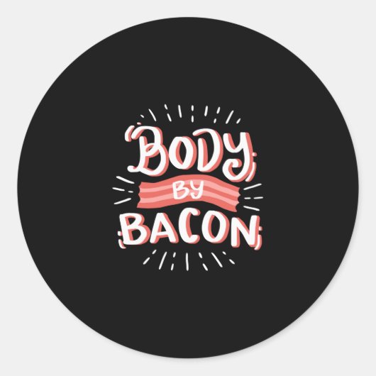 Sticker Rond Corps par bacon Corps par bacon (Devant)