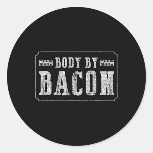 Sticker Rond Corps Par Bycon Bbq Funny (Devant)