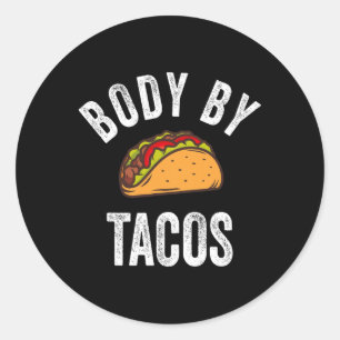 Sticker Rond Corps Par Tacos Chemise Funny Cinco De Mayo Pa Mex