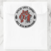 Sticker Rond Correctif Apache Knife®™ 🇺 🇸 Apache Knife (Sac)