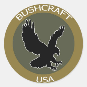 Sticker Rond Correctif Brown BushcraftUSA