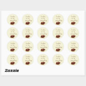 Sticker Rond Correction au chocolat (Feuille)