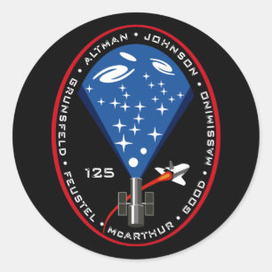 Sticker Rond Correction de mission de STS 125