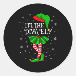 Sticker Rond Correspondance de famille Femmes Filles Je suis la