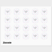 Sticker Rond Correspondance divine ajouter un nom de couple let (Feuille)