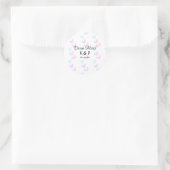Sticker Rond Correspondance divine ajouter un nom de couple let (Sac)