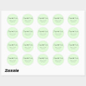 Sticker Rond Correspondance parfaite ! Vert, élégant, simple (Feuille)