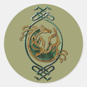 Sticker Rond Corse celtique - Pierre