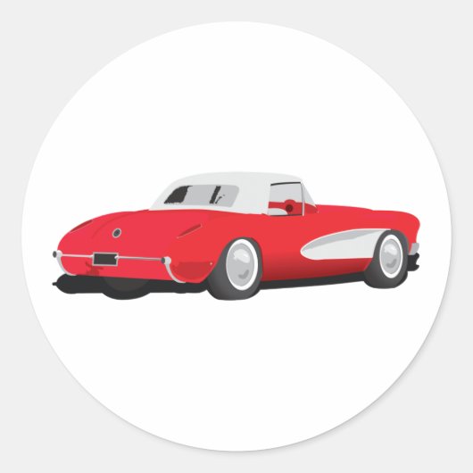 Sticker Rond Corvette 1959 (Devant)