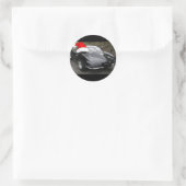 Sticker Rond Corvette Black Split Fenêtre/Noël (Sac)