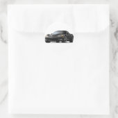 Sticker Rond Corvette ZR1 Black Car (Sac)