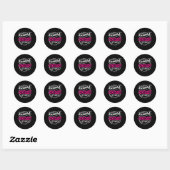 Sticker Rond Cosmetologue 2023 Ecole de Cosmetologie (Feuille)