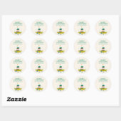 Sticker Rond Cosmic Elf Space Christmas Holiday Personalized (Feuille)