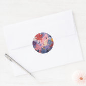 Sticker Rond Cosmic Party Abstract Explosion (Enveloppe)