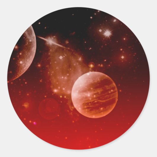 Sticker Rond cosmos, (Devant)