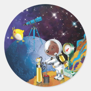 Sticker Rond cosmos