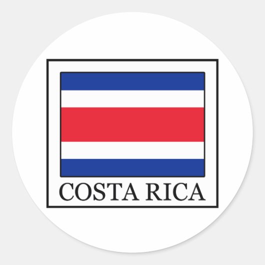 Sticker Rond Costa Rica (Devant)