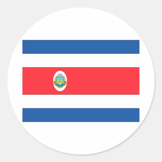 Sticker Rond Costa Rica (Devant)