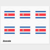Sticker Rond Costa Rica (Feuille)