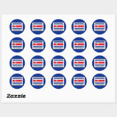 Sticker Rond Costa Rica (Feuille)