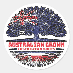 Sticker Rond Costa Rica Costa Rica Australie arbre