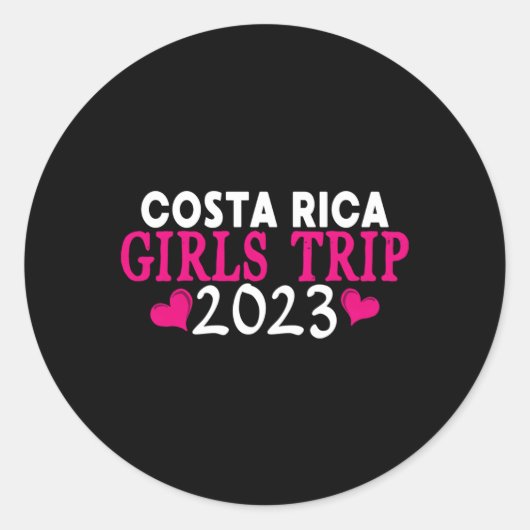 Sticker Rond Costa Rica Voyage 2023 'S Bachelorette Py (Devant)