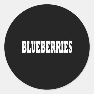 Sticker Rond Costume Blueberries Halloween