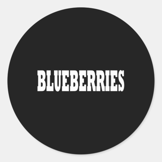 Sticker Rond Costume Blueberries Halloween (Devant)