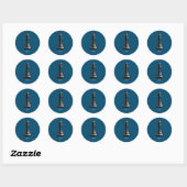 Sticker Rond Costume Chess Lover (Feuille)