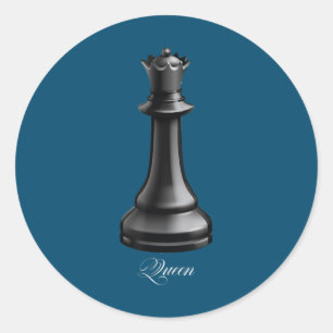 Sticker Rond Costume Chess Lover
