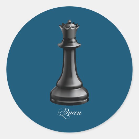 Sticker Rond Costume Chess Lover (Devant)