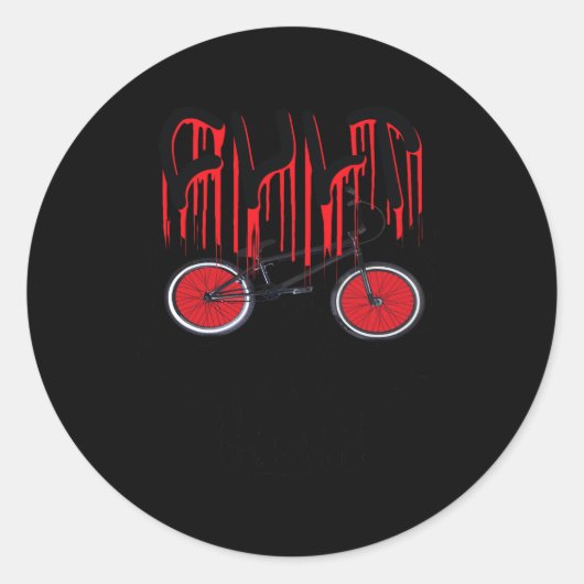 Sticker Rond Costume culte bmx Halloween (Devant)