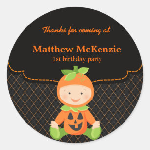 Sticker Rond Costume d'anniversaire d'Halloween