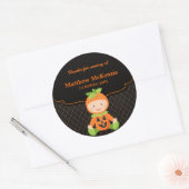 Sticker Rond Costume d'anniversaire d'Halloween (Enveloppe)