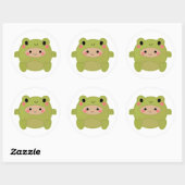 Sticker Rond costume de froggy (Feuille)