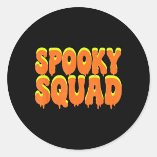 Sticker Rond Costume de Halloween assorti pour famille de l'équ