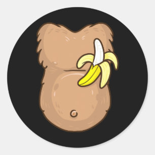 Sticker Rond Costume de Monkey pour les enfants MONKEY Hallowee