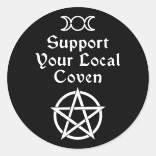 Sticker Rond Costume de sorcière Halloween Hommes Femmes