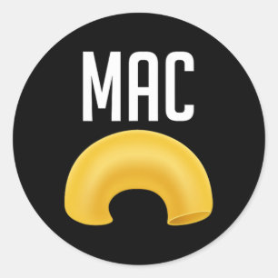 Sticker Rond Costume d'Halloween à la macaroni et au fromage