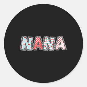 Sticker Rond Costume d'Halloween Boho Cherry Grand-mère Nana