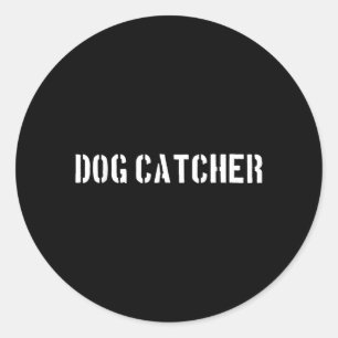 Sticker Rond Costume d'Halloween de chasseur de chiens