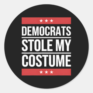Sticker Rond Costume d'Halloween Trump 2024