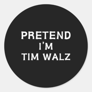 Sticker Rond Costume lazy d'Halloween amusant Faire semblant d'