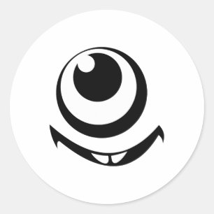 Sticker Rond Costume Monstre Oeil Facile Idées Costume Hallowe